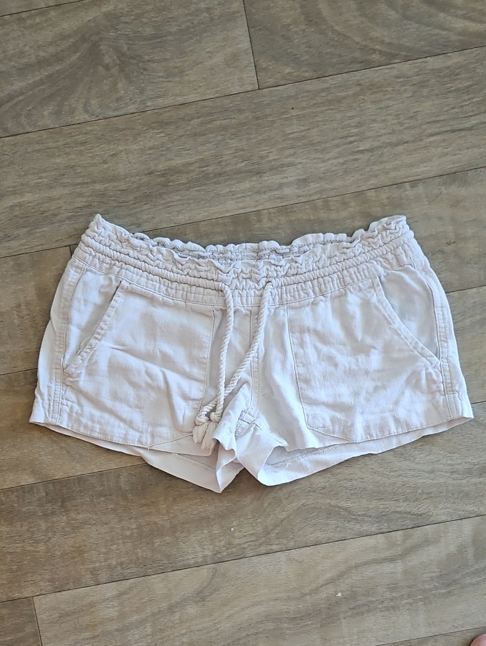 Roxy Oceanside Linen Blend Drawstring Shorts